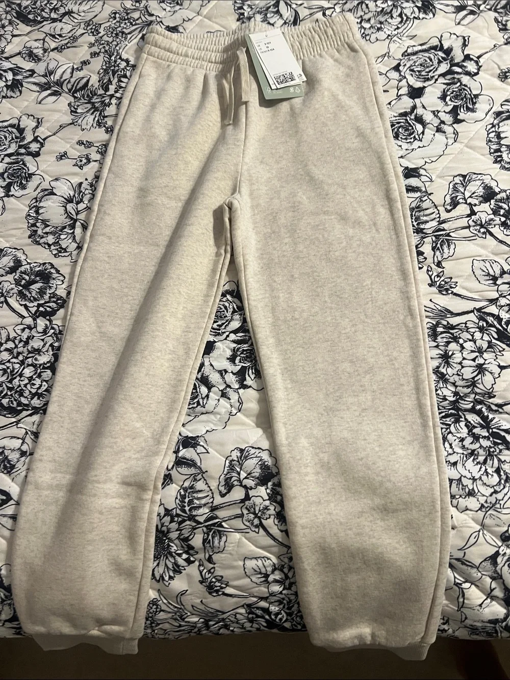 H&M Kids Cream Jogger Bottoms and Floral leggings
